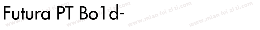 Futura PT Bo1d字体转换